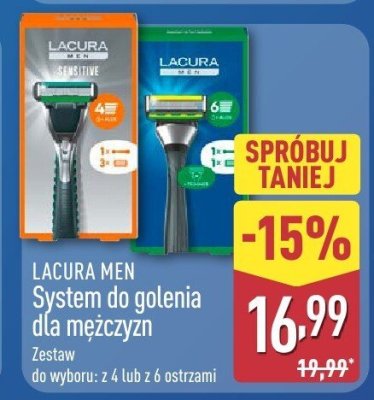 System do golenia dla mężczyzn Lacura Men promocja w Aldi
