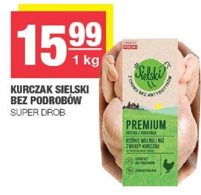 Kurczak sielski bez podrobów Super Drób promocja w SPAR
