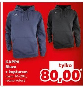 Bluza męska z kapturem Kappa promocja w Kaufland