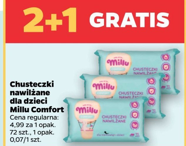 Chusteczki nawilżane Millu promocja