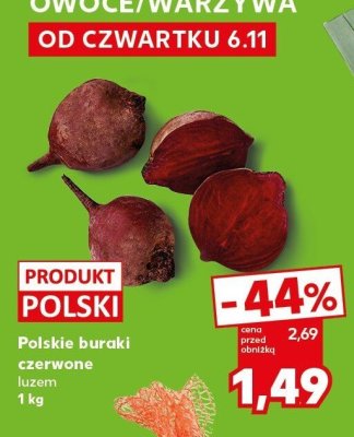 Buraki czerwone luzem Kaufland promocja w Kaufland