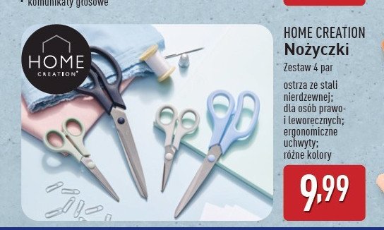 Nożyczki Home creation promocja w Aldi