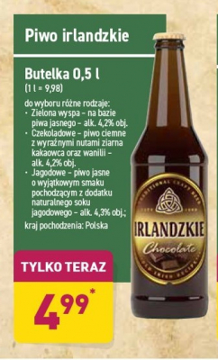 Piwo Irlandzkie jagodowe Kowal irlandzkie promocja