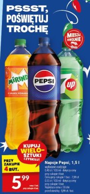 Napoje Pepsi, 1,5 l promocja w Twój Market