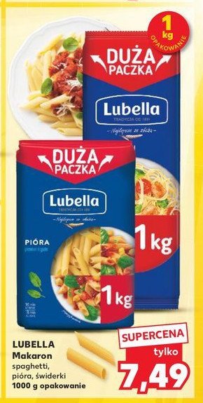 Makaron spaghetti Lubella catering promocja