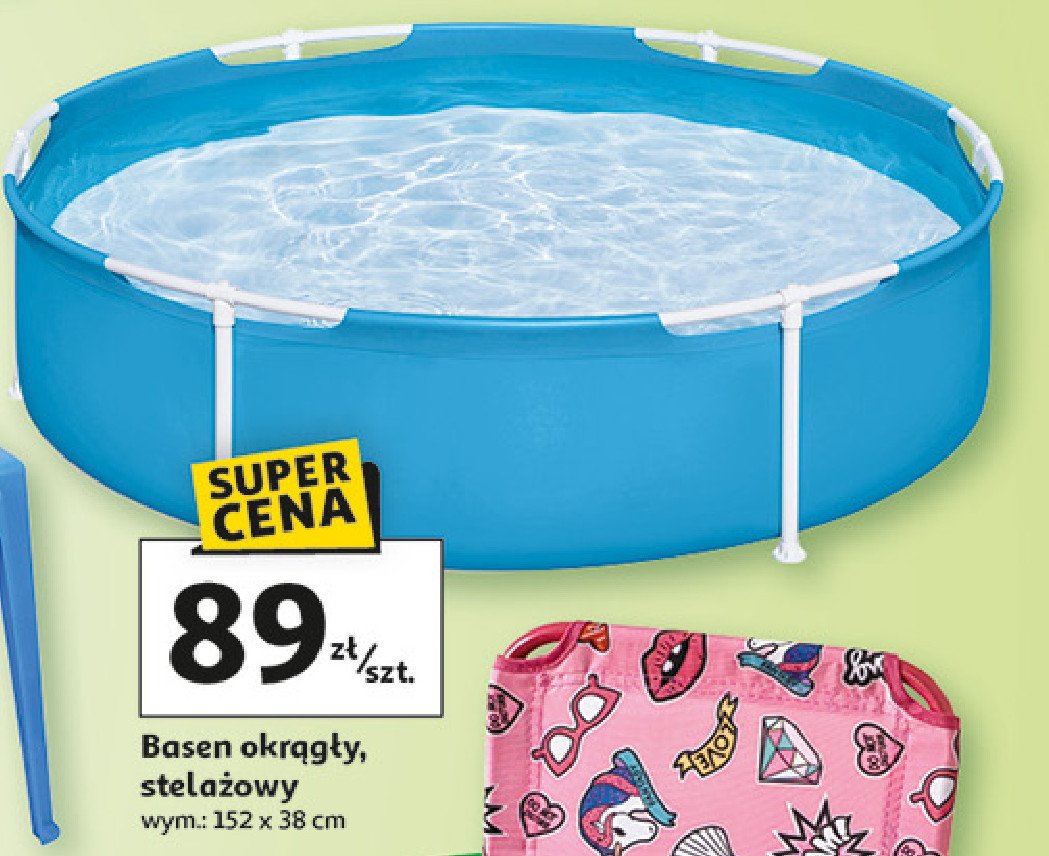 Basen na stelażu 152 x 38 cm promocja w Auchan