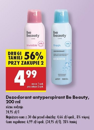 Dezodorant invisible Be beauty care promocja