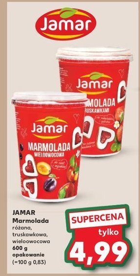 Marmolada o smaku truskawkowym Jamar promocja