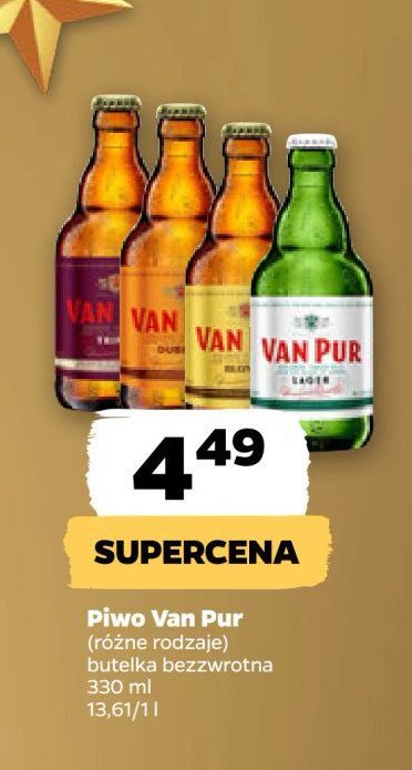 Piwo Van pur lager promocja w Netto