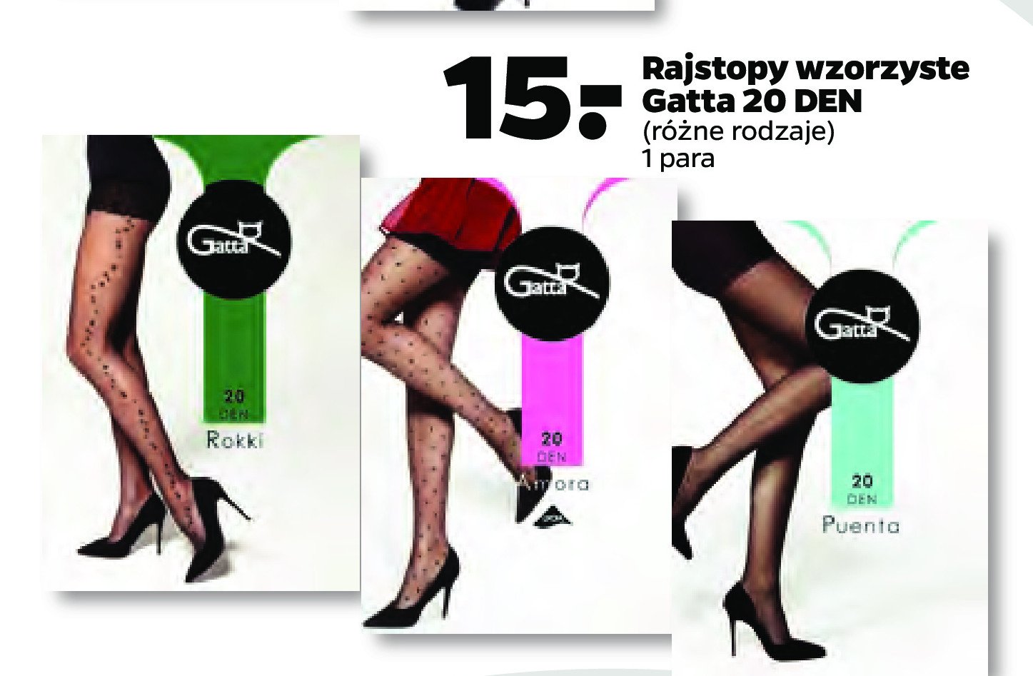 Rajstopy rokki 20 den Gatta promocja
