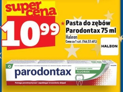 Pasta do zębów Parodontax 75 ml promocja w TOPAZ