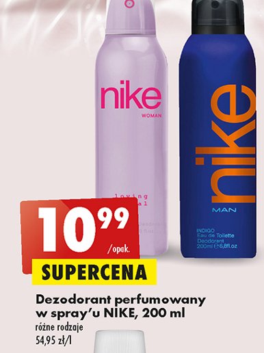 Dezodorant Nike indigo Nike cosmetics promocja