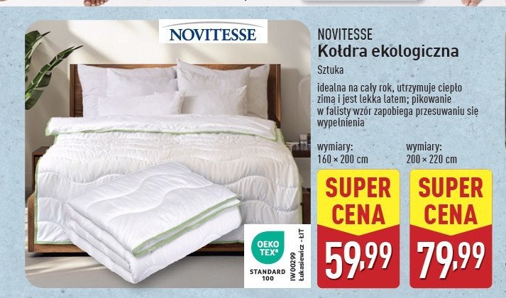 Kołdra na 4 pory roku 160 x 200 cm Novitesse promocja