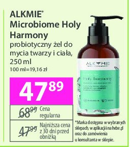 Żel probiotyczny do mycia twarzy i ciała ALKEMIE HOLY HARMONY! promocja