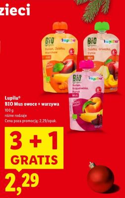 Mus owocowy Lupilu BIO Mus owoce + warzywa promocja w Lidl