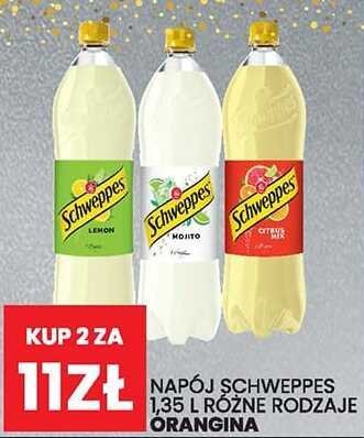 Napój SCHWEPPES 1.5 L różne rodzaje ORANGINA promocja w Wafelek
