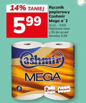 Ręcznik papierowy Cashmir Mega a 2 promocja w Hitpol