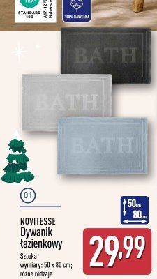 Ręcznik Dywanik łazienkowy NOVITESSE promocja w Aldi