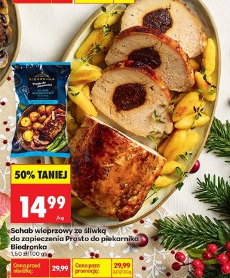 Schab wieprzowy ze śliwką do zapieczenia Prosto do piekarnika  promocja w Biedronka