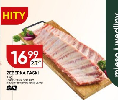 Żeberka paski promocja w Chata Polska