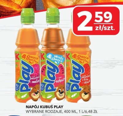 Napój Kubuś Play różne rodzaje 400 ml promocja w Top Market