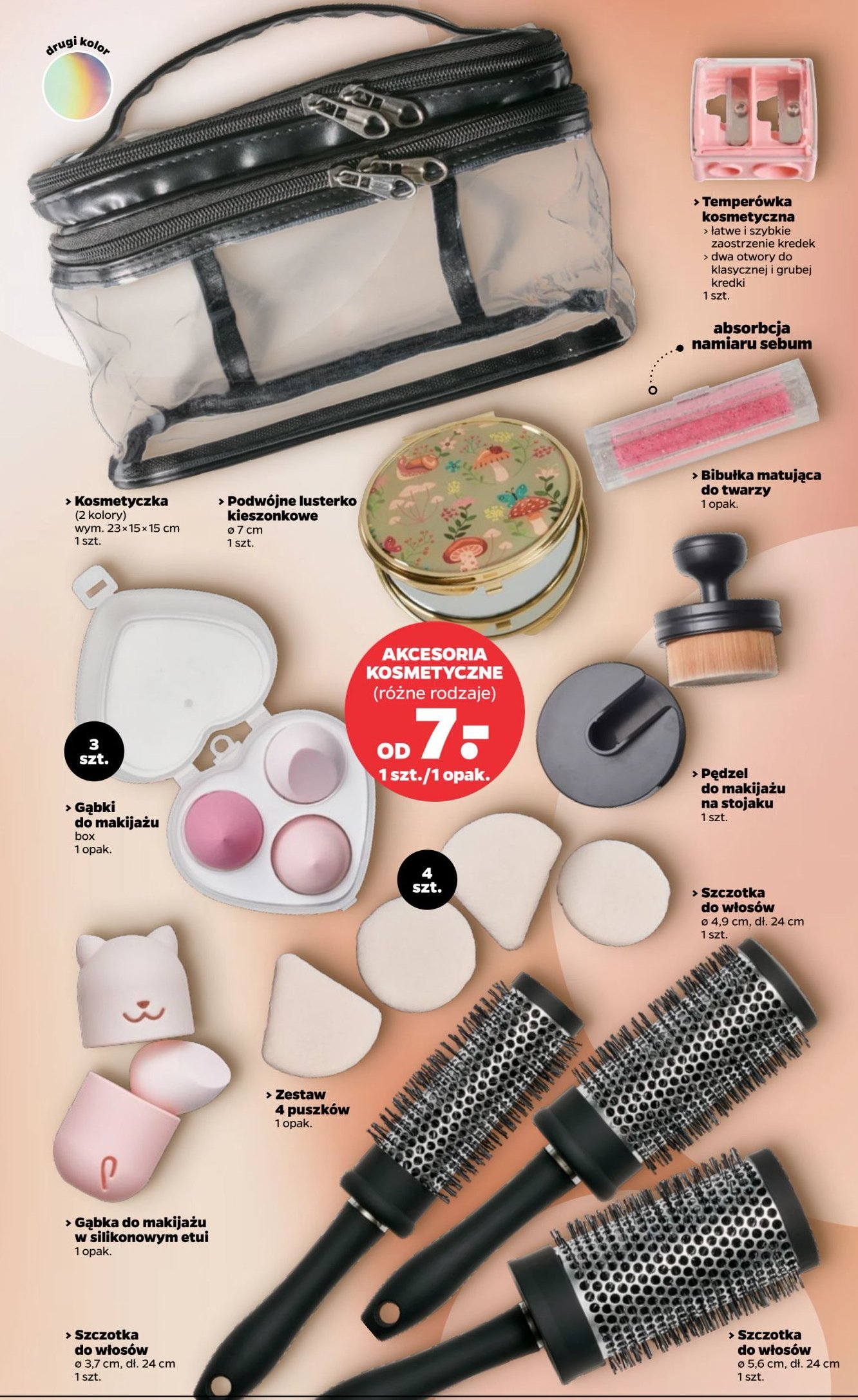 Zestaw puszków do makijażu promocja w Netto