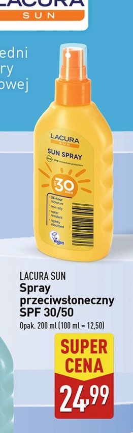 Spray przeciwsłoneczny spf 50 Lacura sun promocja