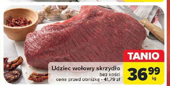 Udziec wołowy skrzydło promocja w Carrefour Market