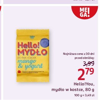 Mydło do rąk i ciała mango & yogurt HELLO!YOU promocja