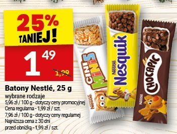 Batony Nestlé, 25 g promocja w Twój Market