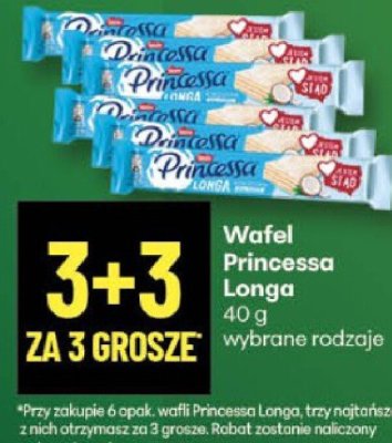 Wafel Princessa Longa promocja w Delikatesy Centrum