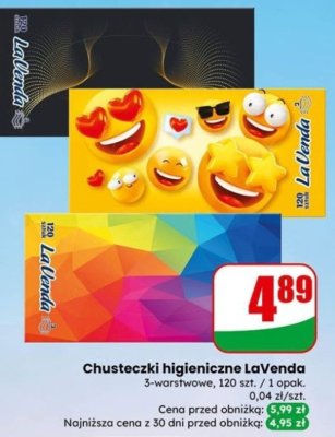 Chusteczki higieniczne promocja w Dino