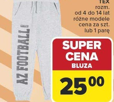Spodnie dresowe chłopięce od 4 do 14 lat różne modele  promocja w Carrefour