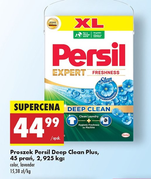 Proszek do prania deep clean freshness silan Persil expert promocja w Biedronka