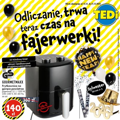 Frytkownica na gorące powietrze GOURMETMAXX promocja w Tedi