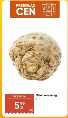 Seler korzeń kg luz promocja w Biedronka