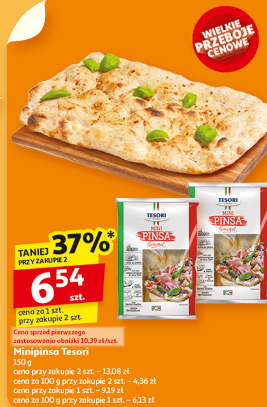 Pinsa mini Tesori d'italia promocja w Auchan