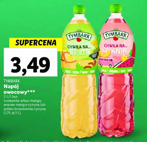 Napój ananas mango cytryna Tymbark 1936 promocja