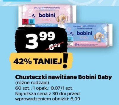 Chusteczki nawilżane Baby promocja w Netto
