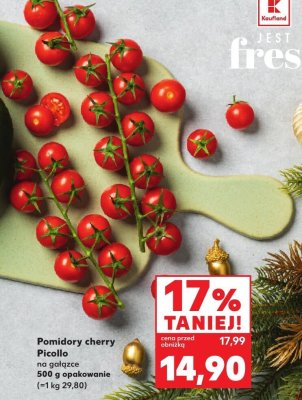 Pomidory cherry Picollo na gałązce promocja w Kaufland