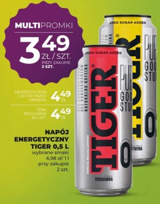 Napój energetyczny Tiger 0,5 L promocja w Duży Ben