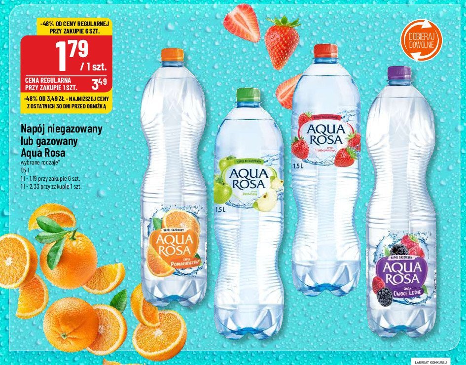 Woda pomara艅czowa Aqua rosa promocja
