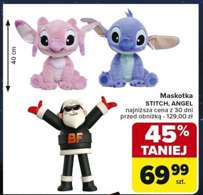 Maskotka Sitch, Angel 40 cm Carrefour promocja w Carrefour