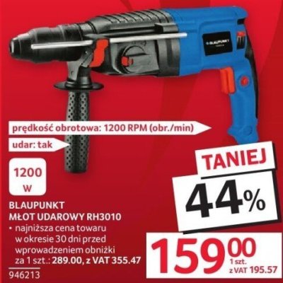 Młot udarowy Blaupunkt RH3010 promocja w Selgros