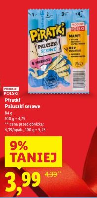 Paluszki serowe  promocja w Lidl