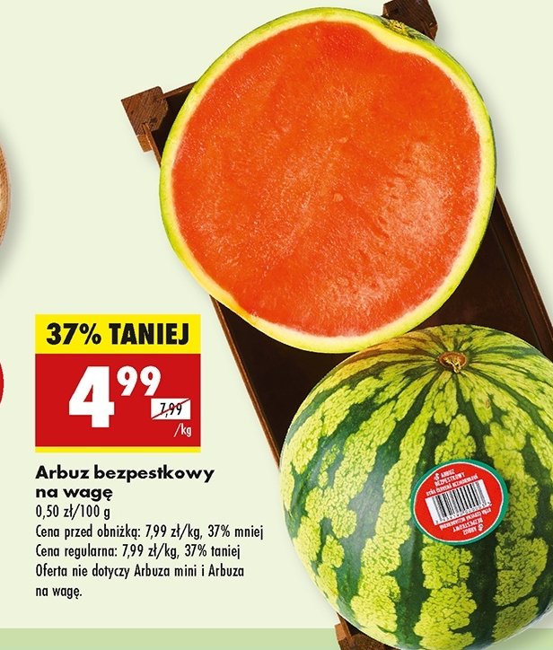 Arbuz bezpestkowy promocja