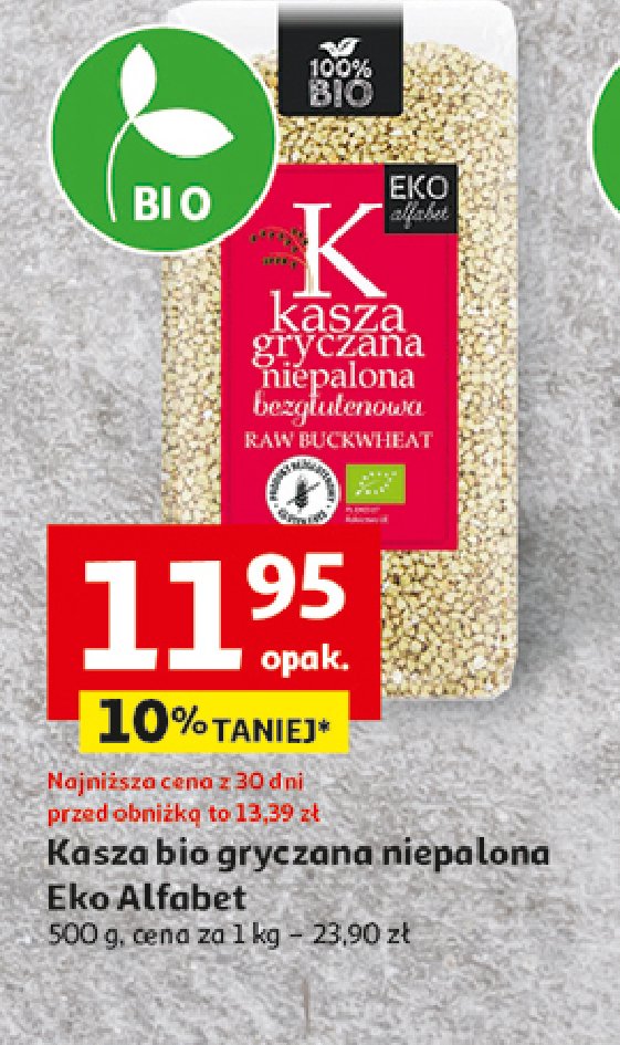 Kasza gryczana niepalona Eko alfabet promocja