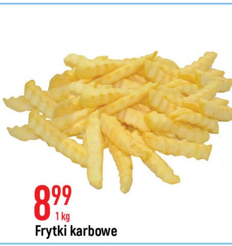 Frytki karbowane promocja w Supeco