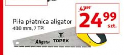 Piła płatnica 10a441 aligator 400 mm Topex promocja
