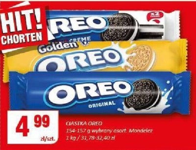 Ciastka Oreo 154-157g promocja w Chorten